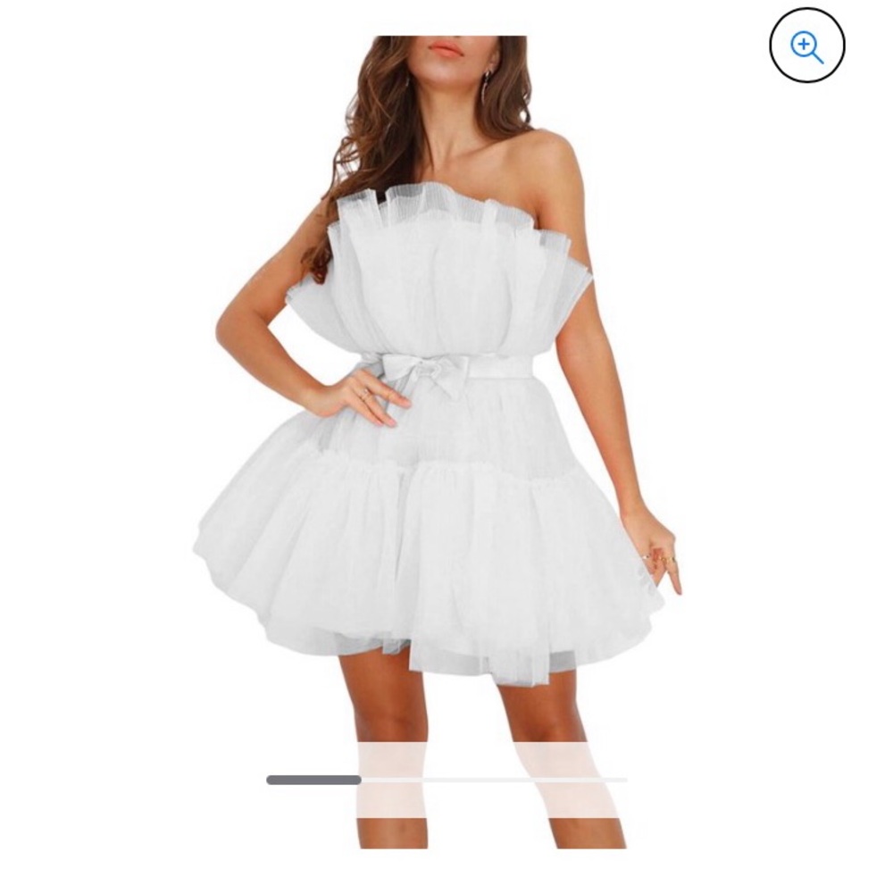 White Tulle Party/Cocktail Dress size Medium